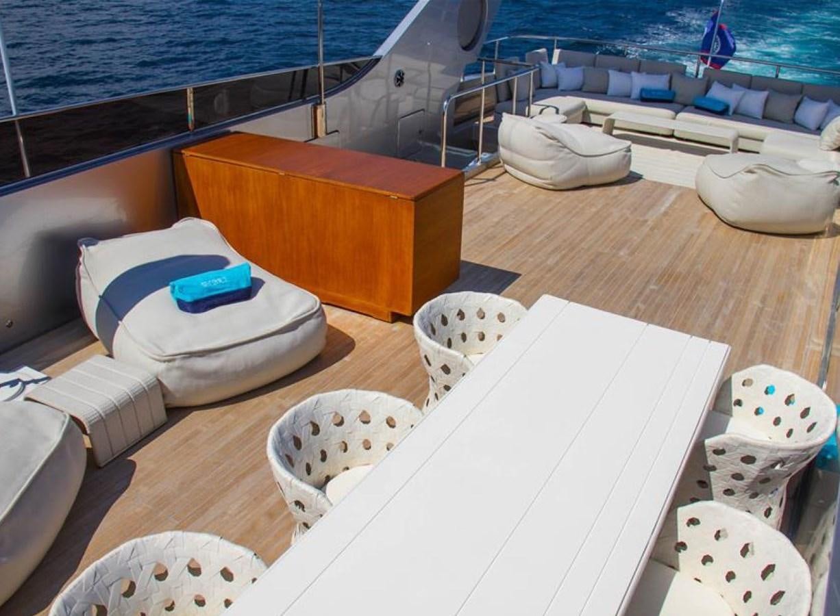 a boat with white pillows aboard ADMIRAL 35 Yacht for Sale