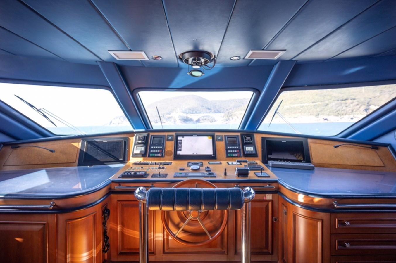 inside of a vehicle aboard SERENO Yacht for Sale