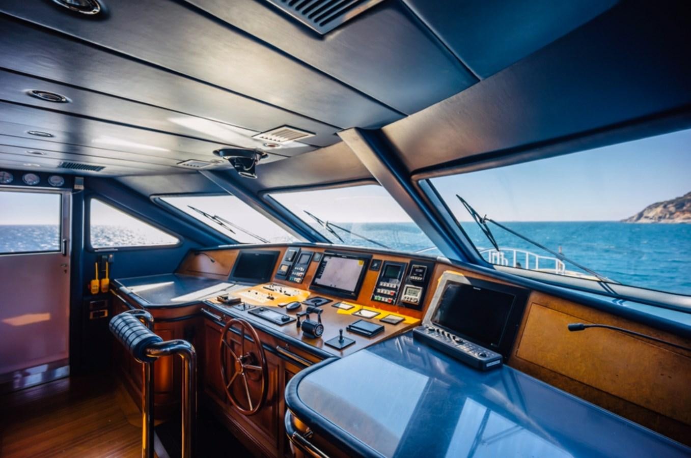 inside of a boat aboard SERENO Yacht for Sale