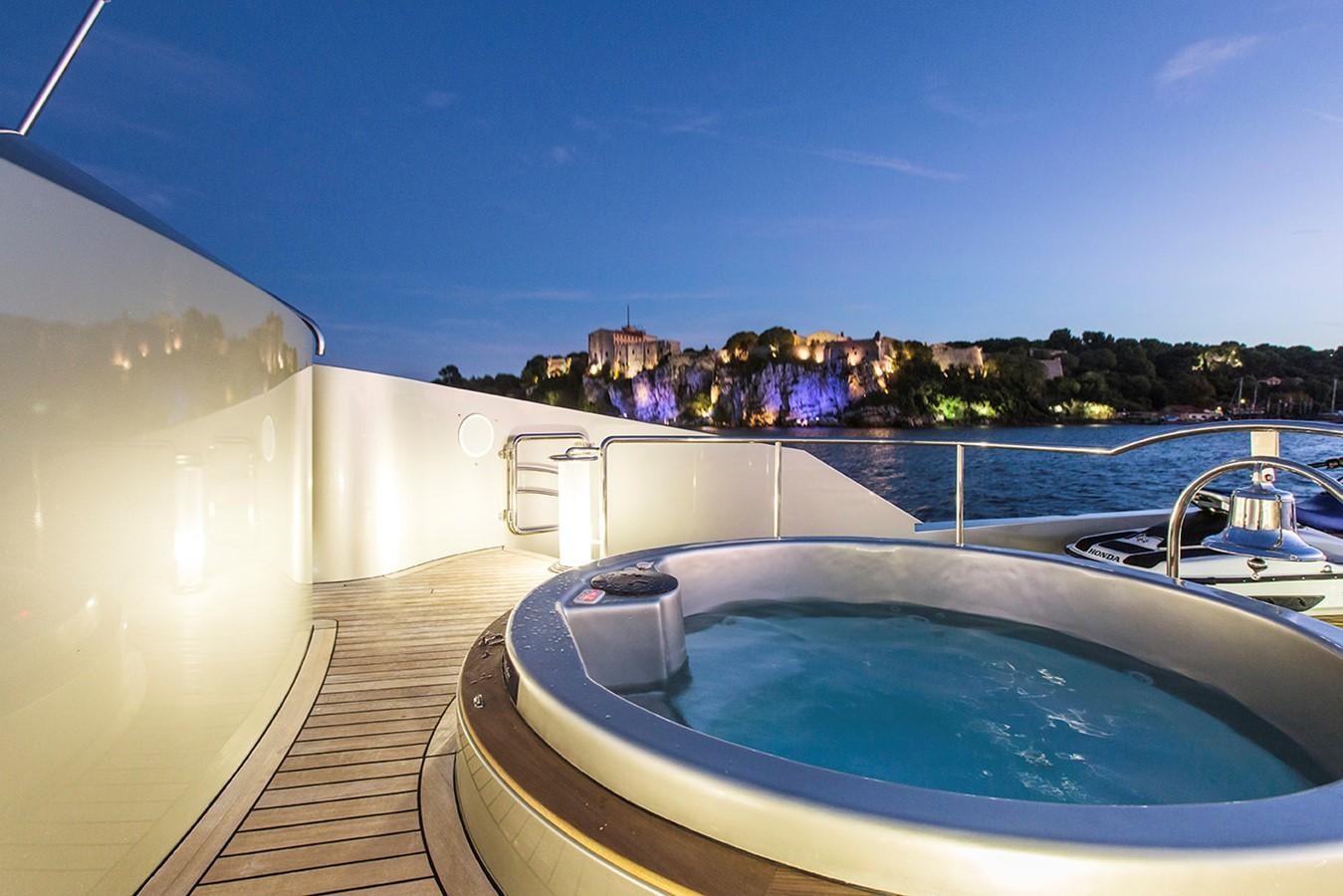 a pool on a deck aboard PRINCESS ILUKA Yacht for Charter