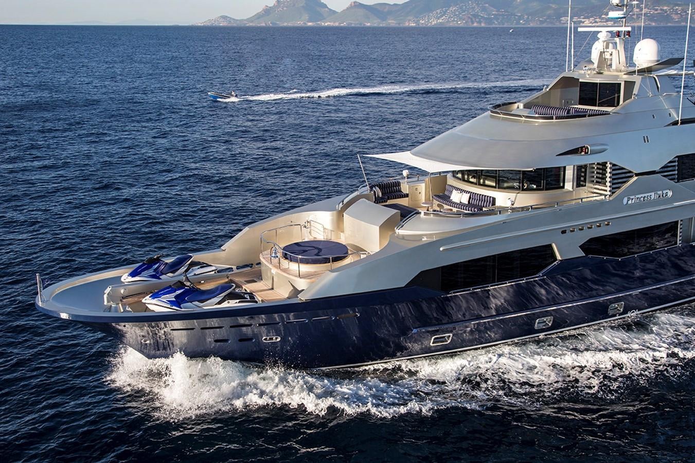 a boat on the water aboard PRINCESS ILUKA Yacht for Sale