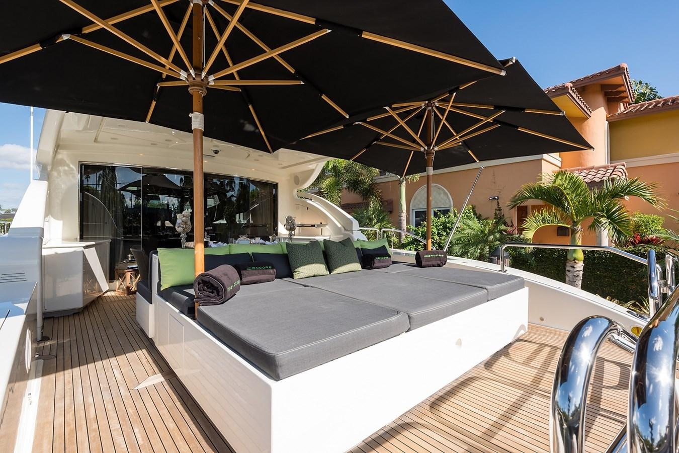 a pool on a deck aboard 34M LEOPARD Yacht for Sale