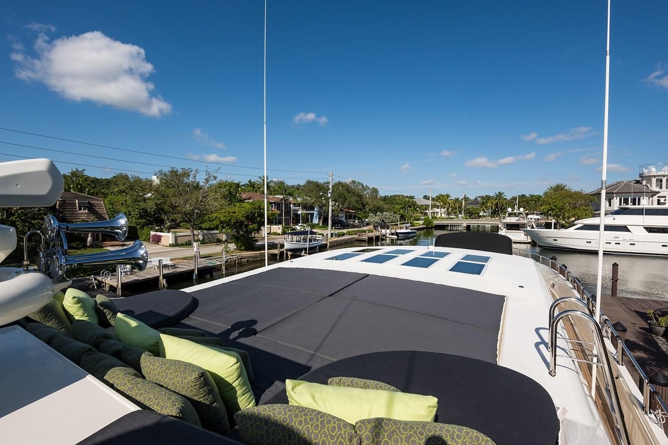 a boat dock with boats aboard 34M LEOPARD Yacht for Sale
