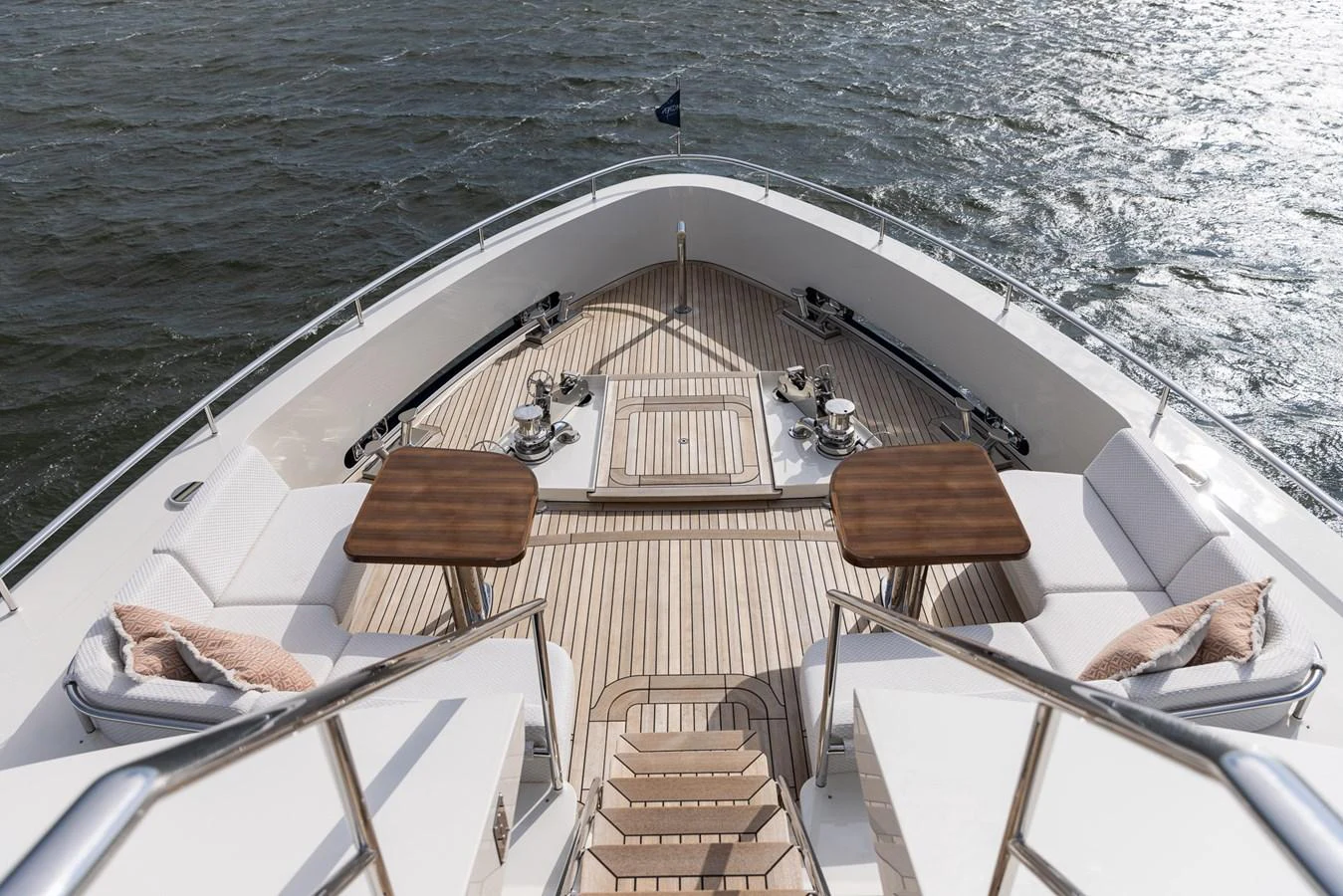 a boat on the water aboard MOONEN 110 MUSTIQUE Yacht for Sale
