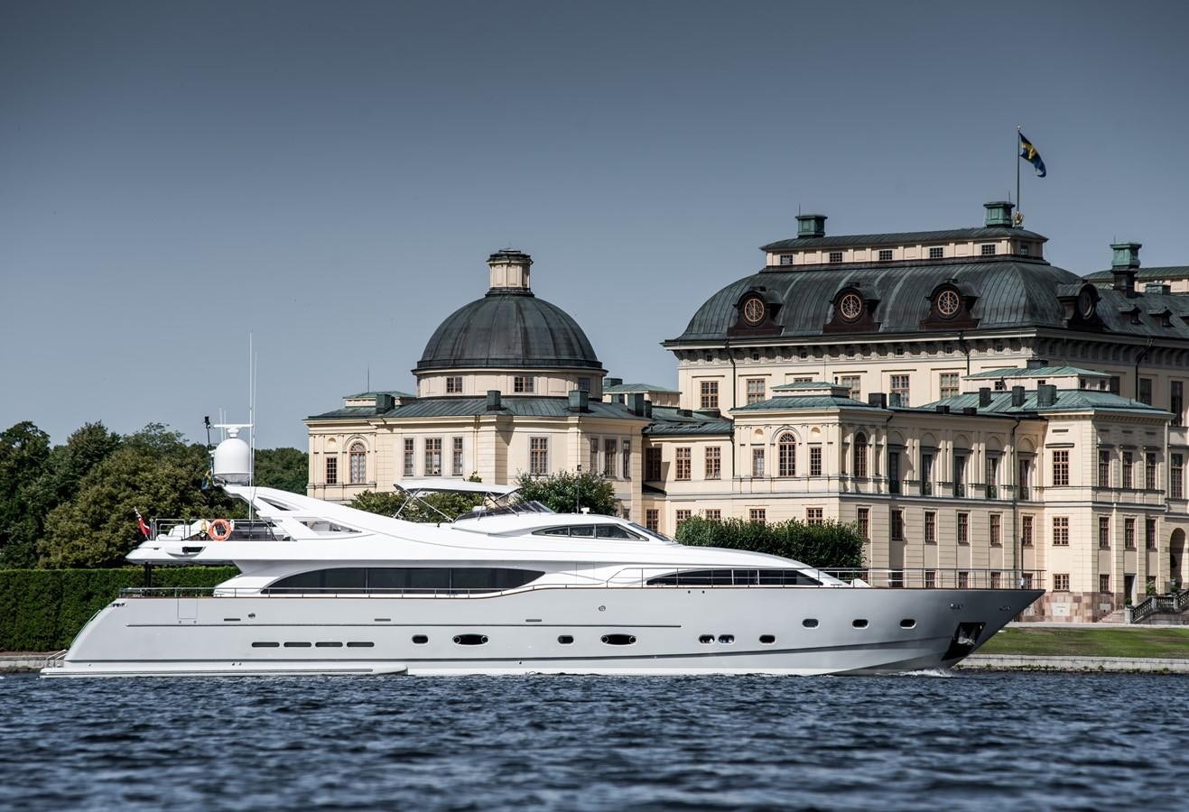 a boat in the water aboard QUEEN OF SHEBA Yacht for Sale