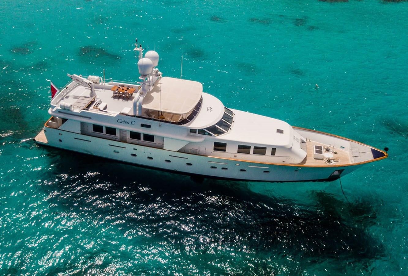 a boat in the water aboard CRISS C Yacht for Sale