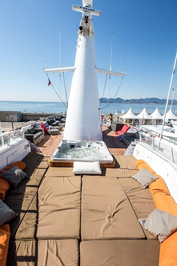 a large white tower aboard ALTER EGO Yacht for Sale