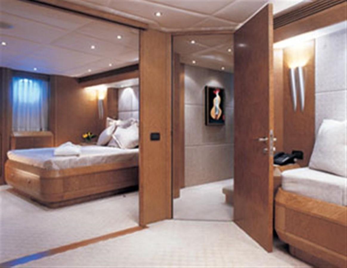 a hotel room with a bed aboard BENITA BLUE Yacht for Sale