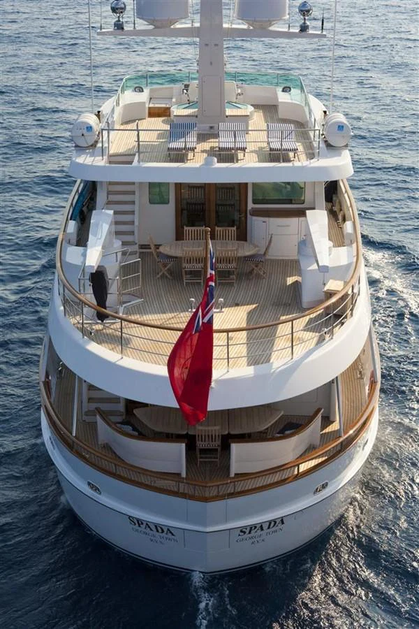 a boat on the water aboard SPADA Yacht for Sale