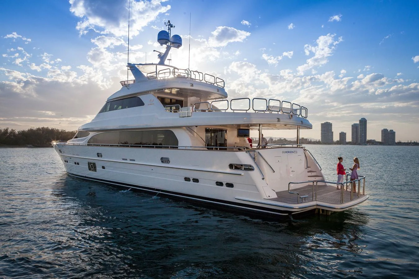 a large white boat on the water aboard P110 (NEW BOAT SPEC) Yacht for Sale