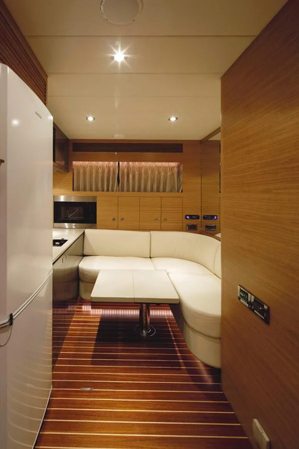 a room with a bed and a television aboard P110 (NEW BOAT SPEC) Yacht for Sale