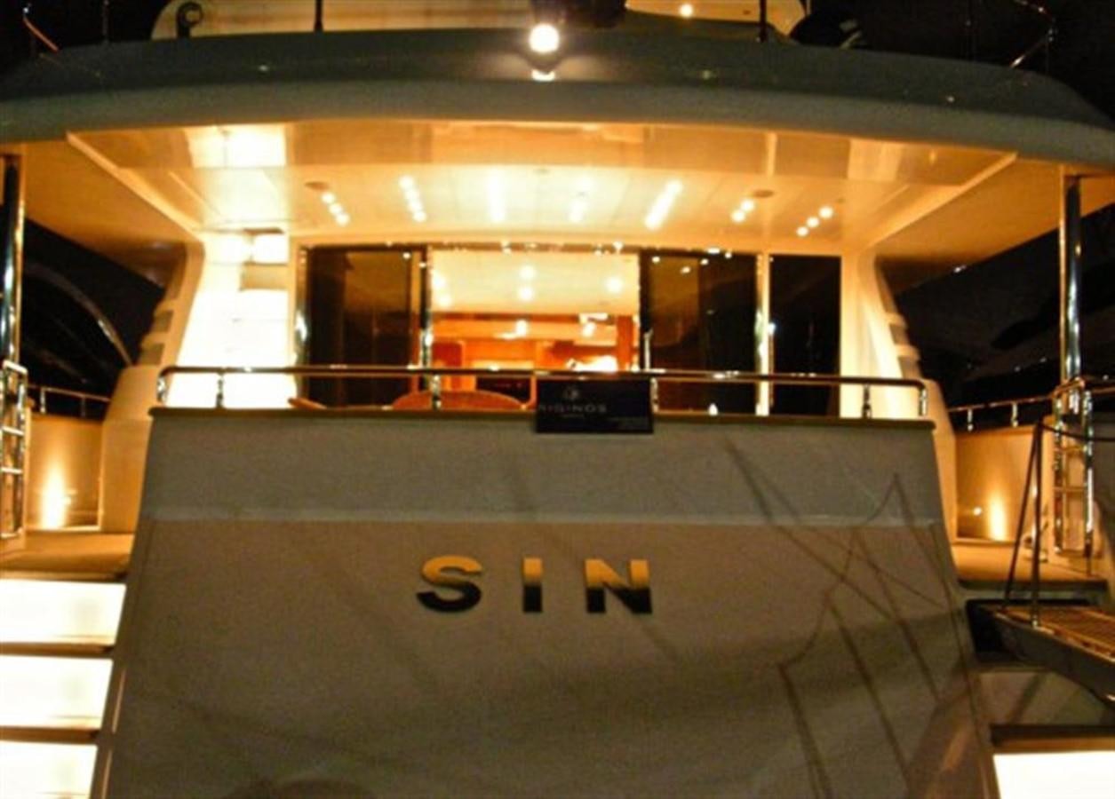 a large machine with a number on the side aboard TECNOMAR 34 NADARA Yacht for Sale