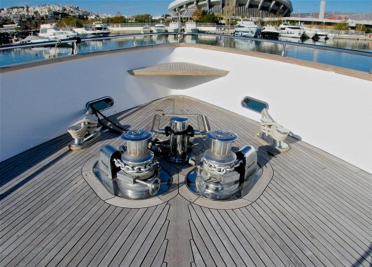 a metal contraption on a deck aboard TECNOMAR 34 NADARA Yacht for Sale