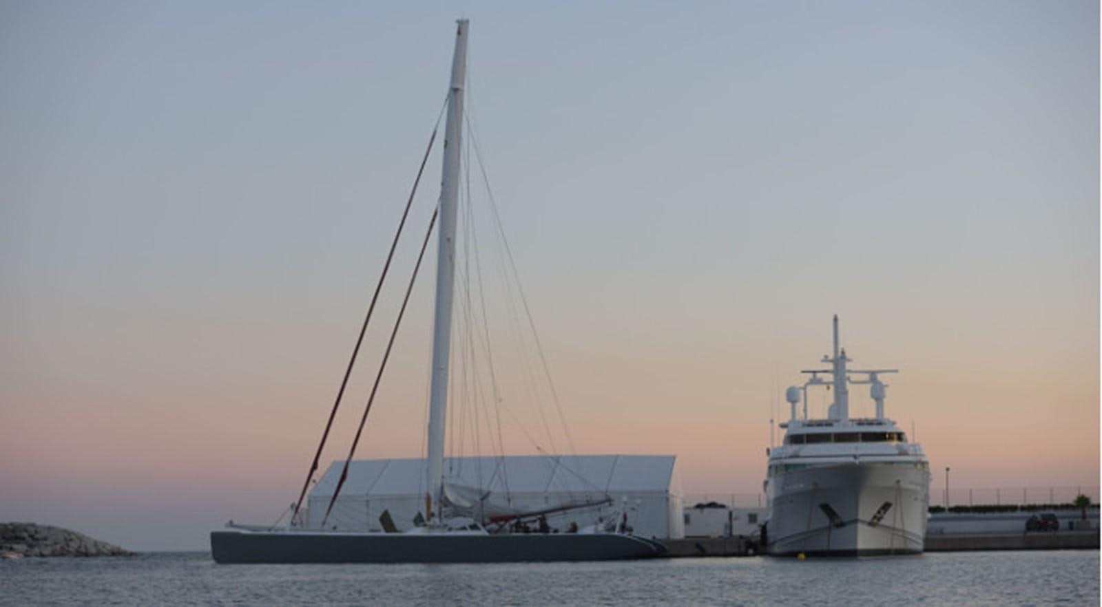 a boat on the water aboard OCEAN PEARL Yacht for Sale