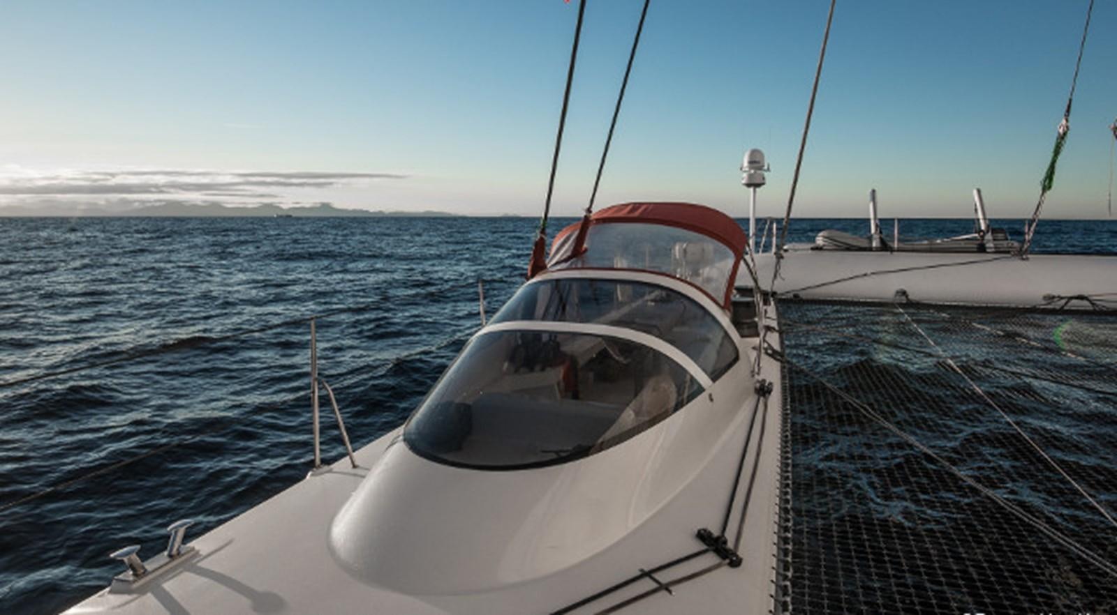 a boat on the water aboard OCEAN PEARL Yacht for Sale