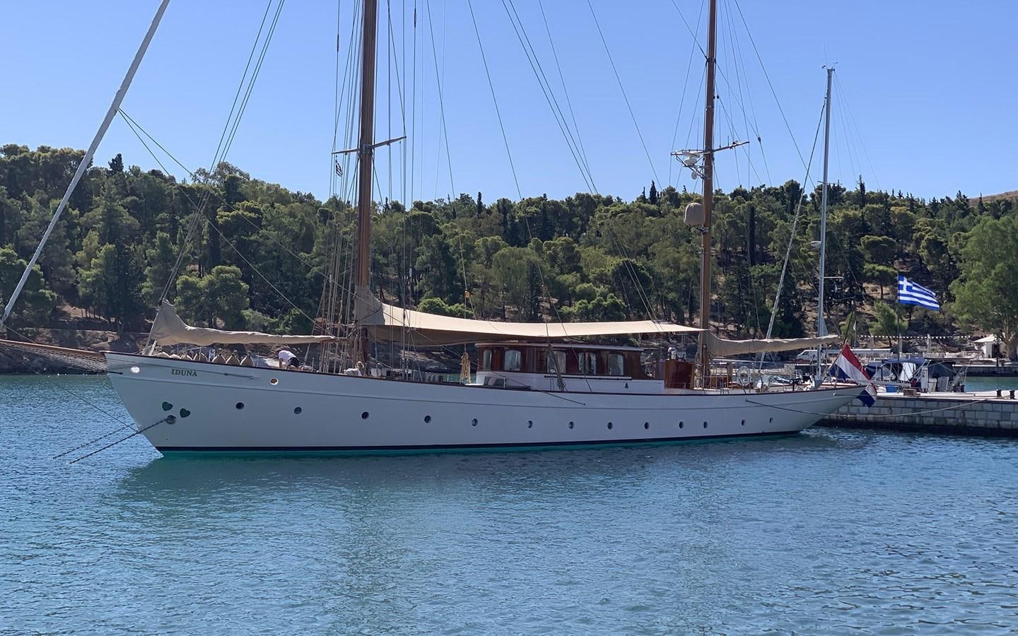 a boat in the water aboard IDUNA Yacht for Sale
