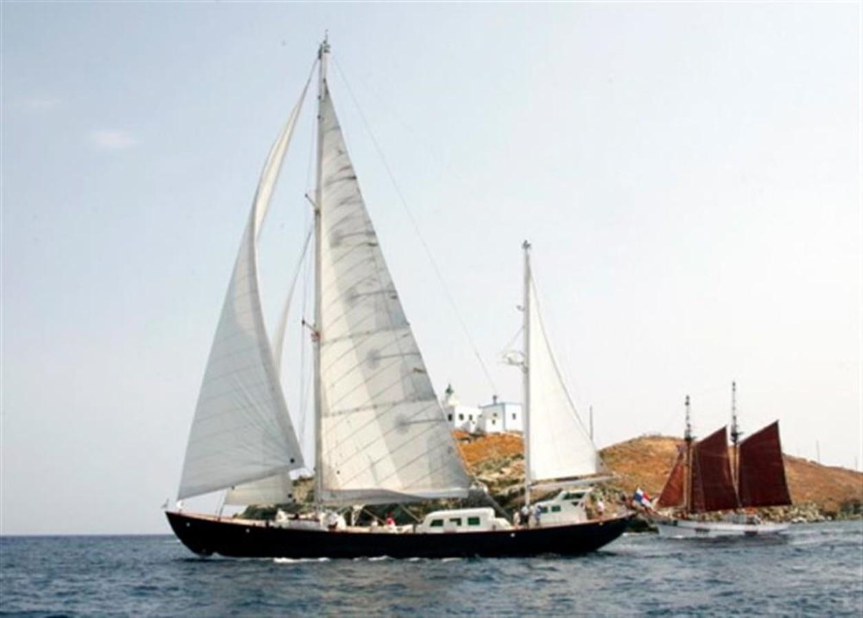 a sailboat on the water aboard SWEDISH GOVERMENT Yacht for Sale