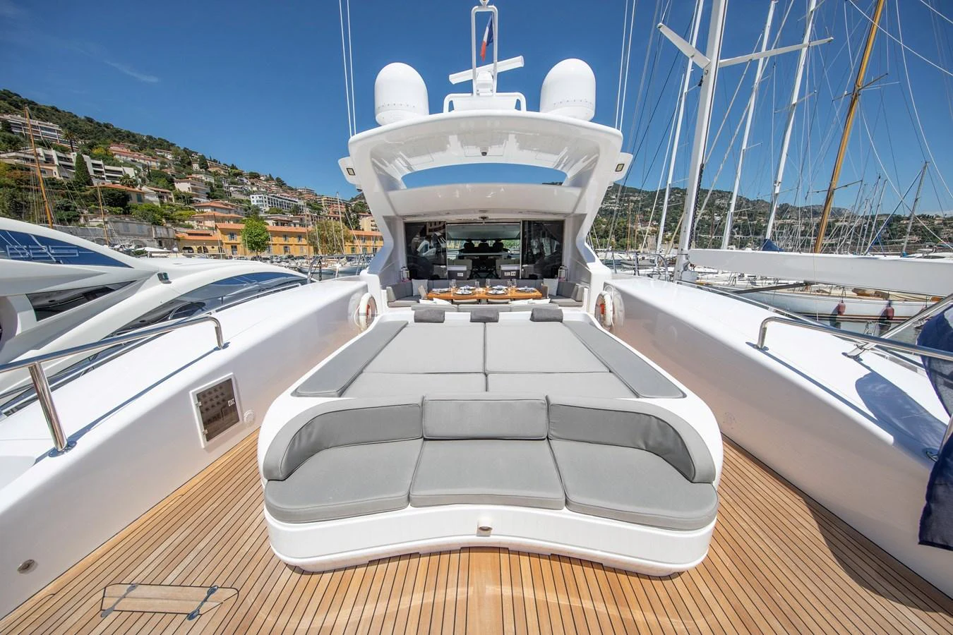 a boat on the water aboard YALLA Yacht for Sale