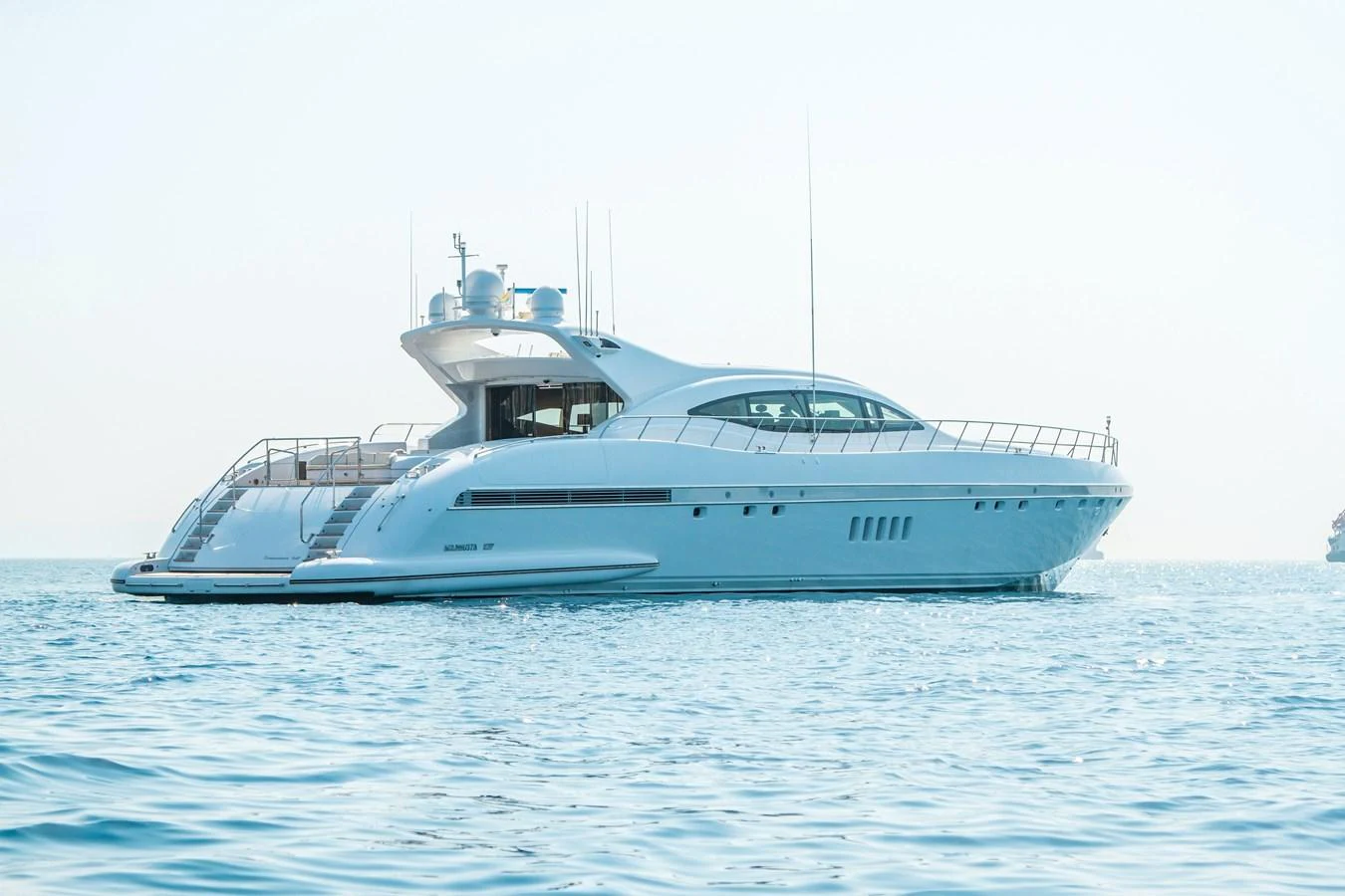 a boat in the water aboard YALLA Yacht for Sale