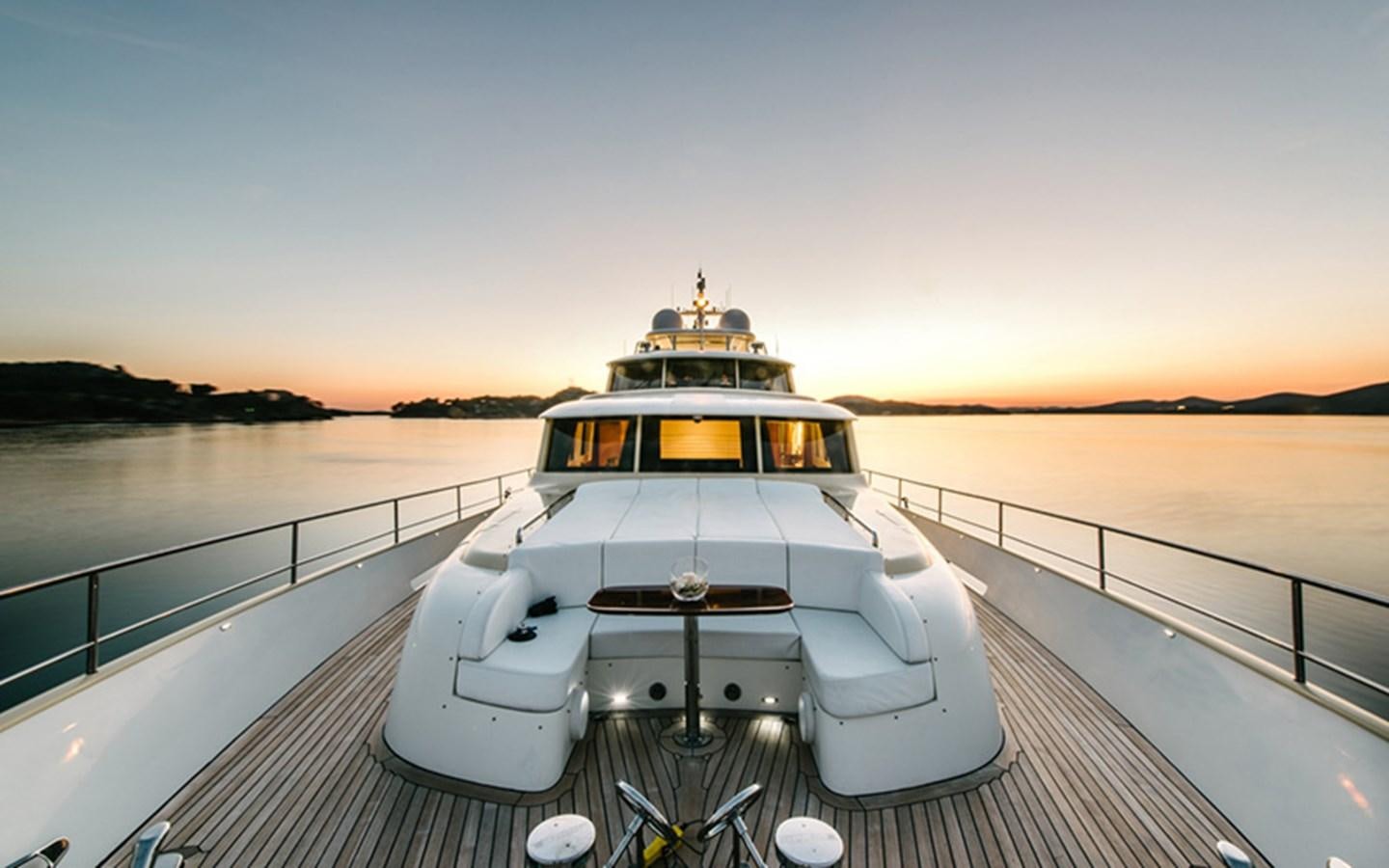 a boat on a dock aboard DREAM Yacht for Sale