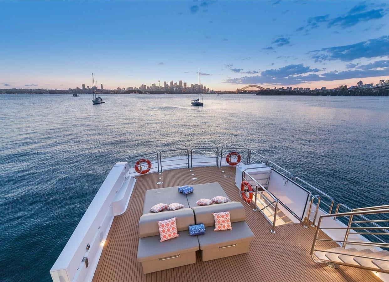 a boat on the water aboard CORROBOREE Yacht for Sale