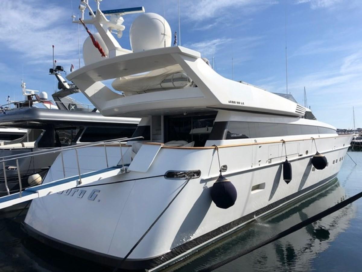 a white yacht on the water aboard ENERGY Yacht for Sale