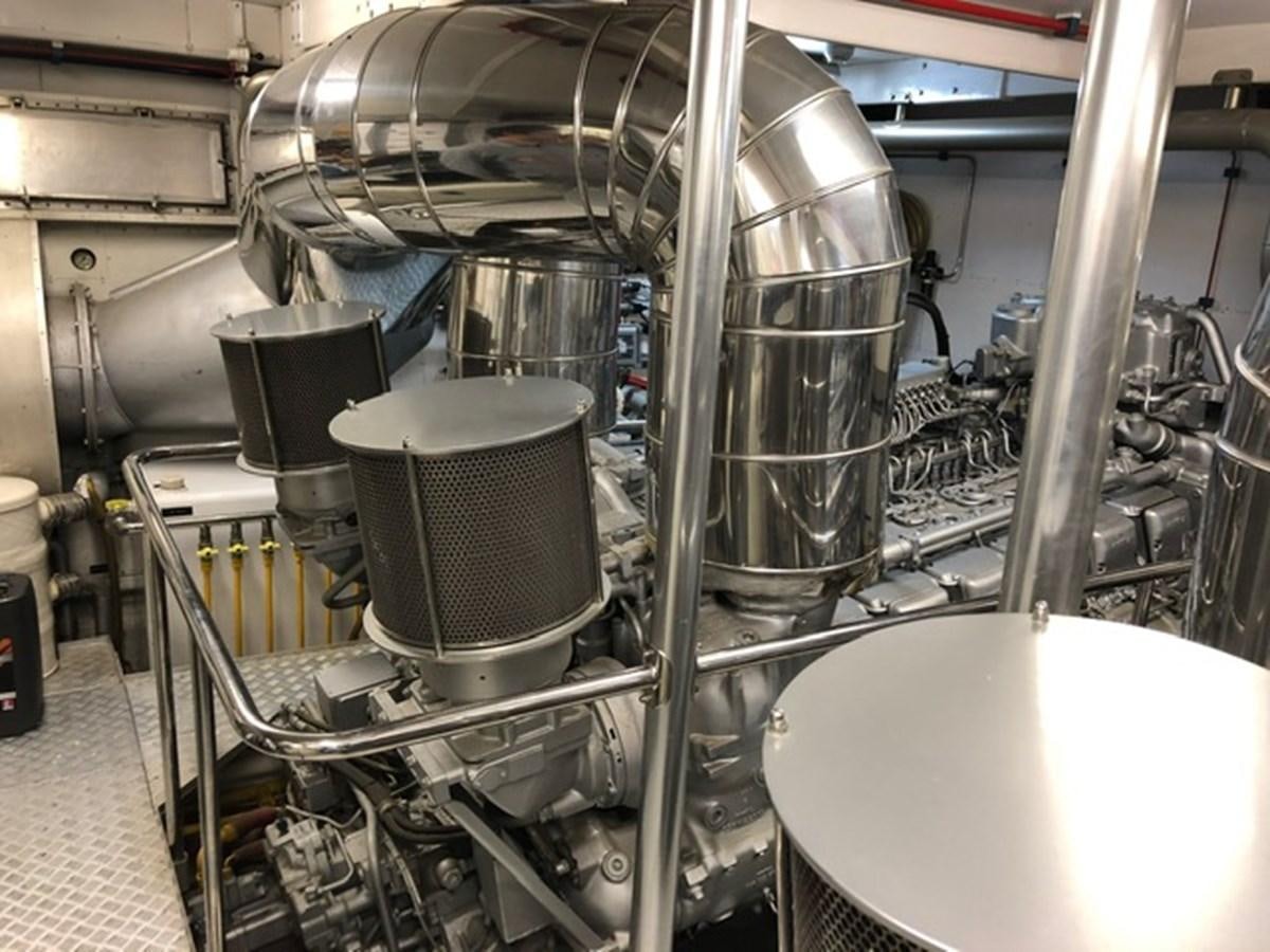 a large industrial machine aboard ENERGY Yacht for Sale