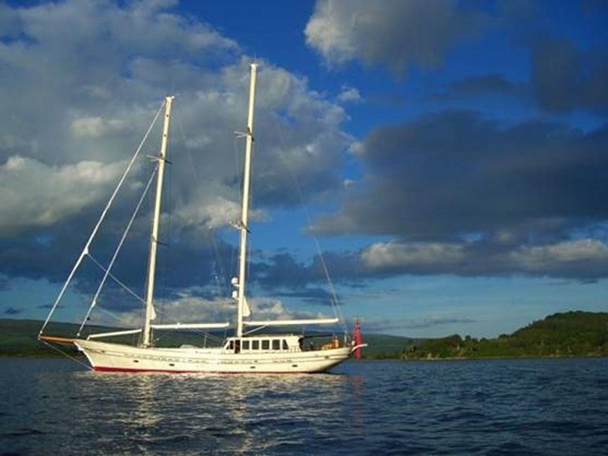 a boat on the water aboard TIGERLILY OF CORNWALL Yacht for Sale