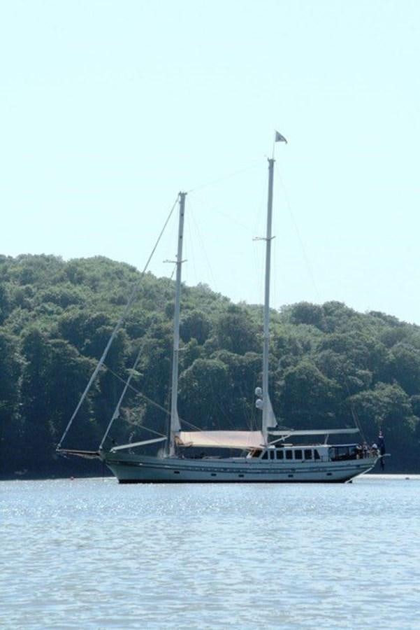 a boat on the water aboard TIGERLILY OF CORNWALL Yacht for Sale