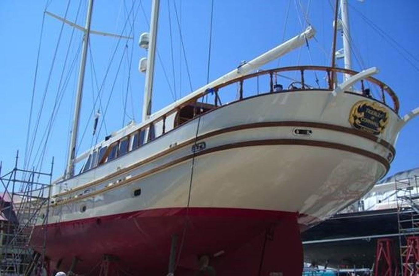 a large white boat aboard TIGERLILY OF CORNWALL Yacht for Sale