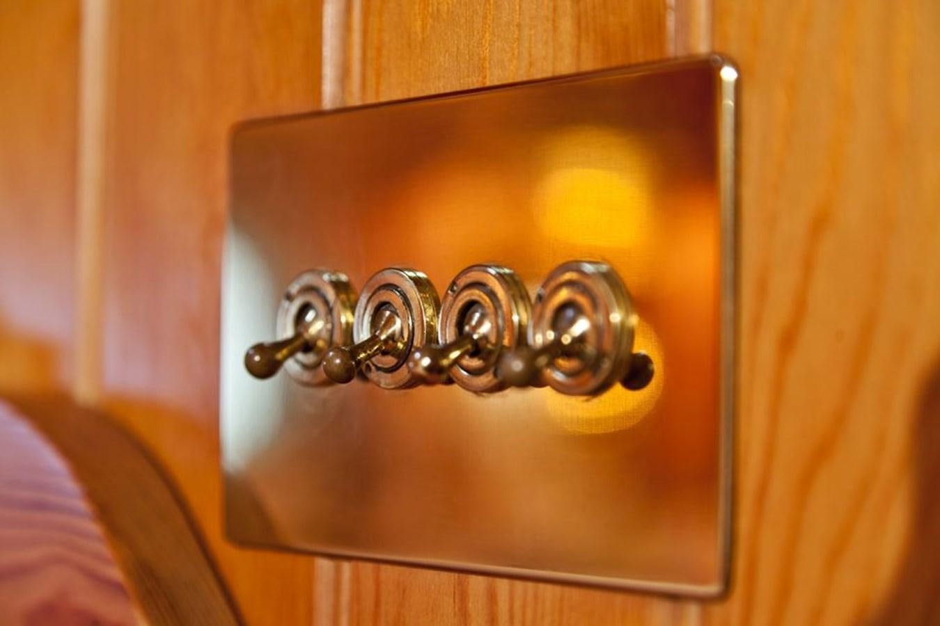 a gold framed mirror aboard TIGERLILY OF CORNWALL Yacht for Sale