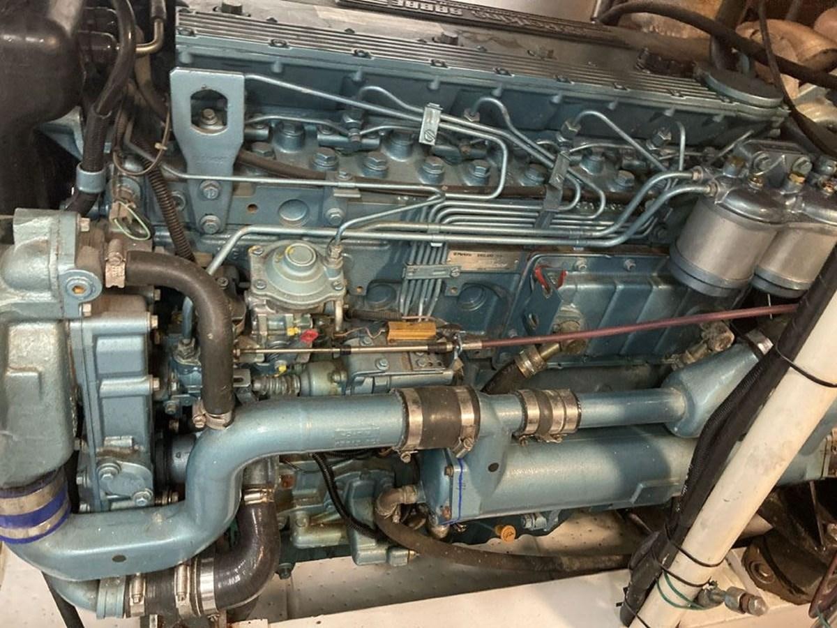 a close-up of a car engine aboard TIGERLILY OF CORNWALL Yacht for Sale