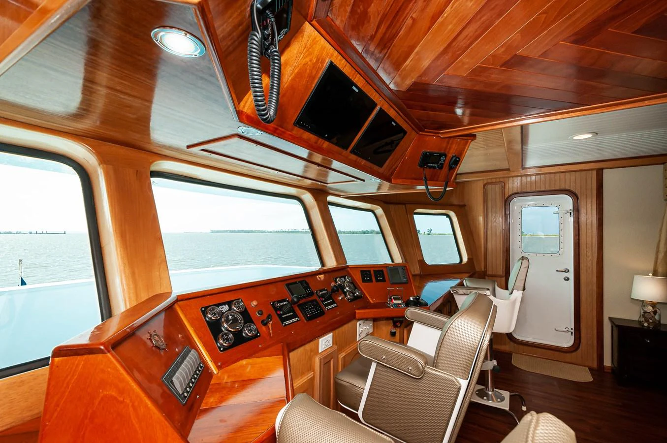 inside of a train aboard LE COLBY JEAN Yacht for Sale