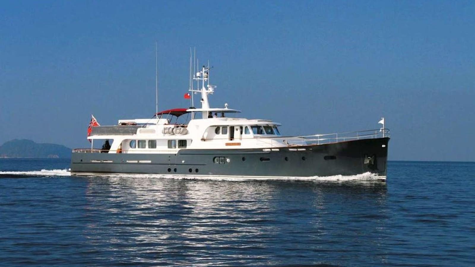 a boat on the water aboard ALEXANDRIA Yacht for Sale