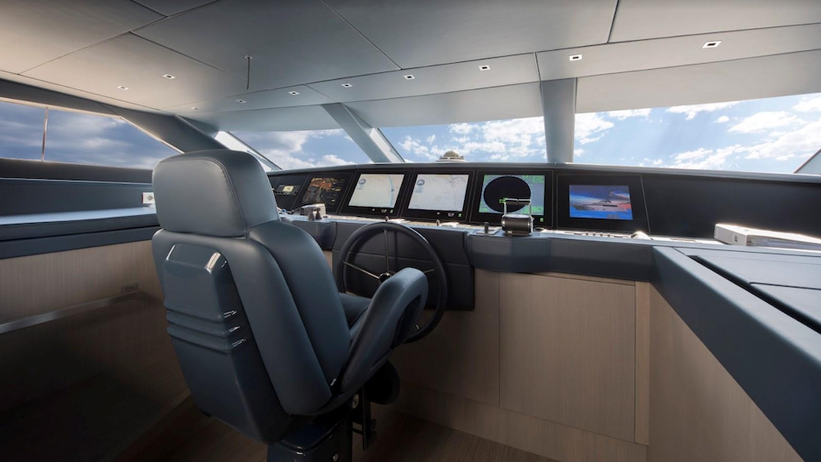 inside of a car aboard DINAIA Yacht for Sale