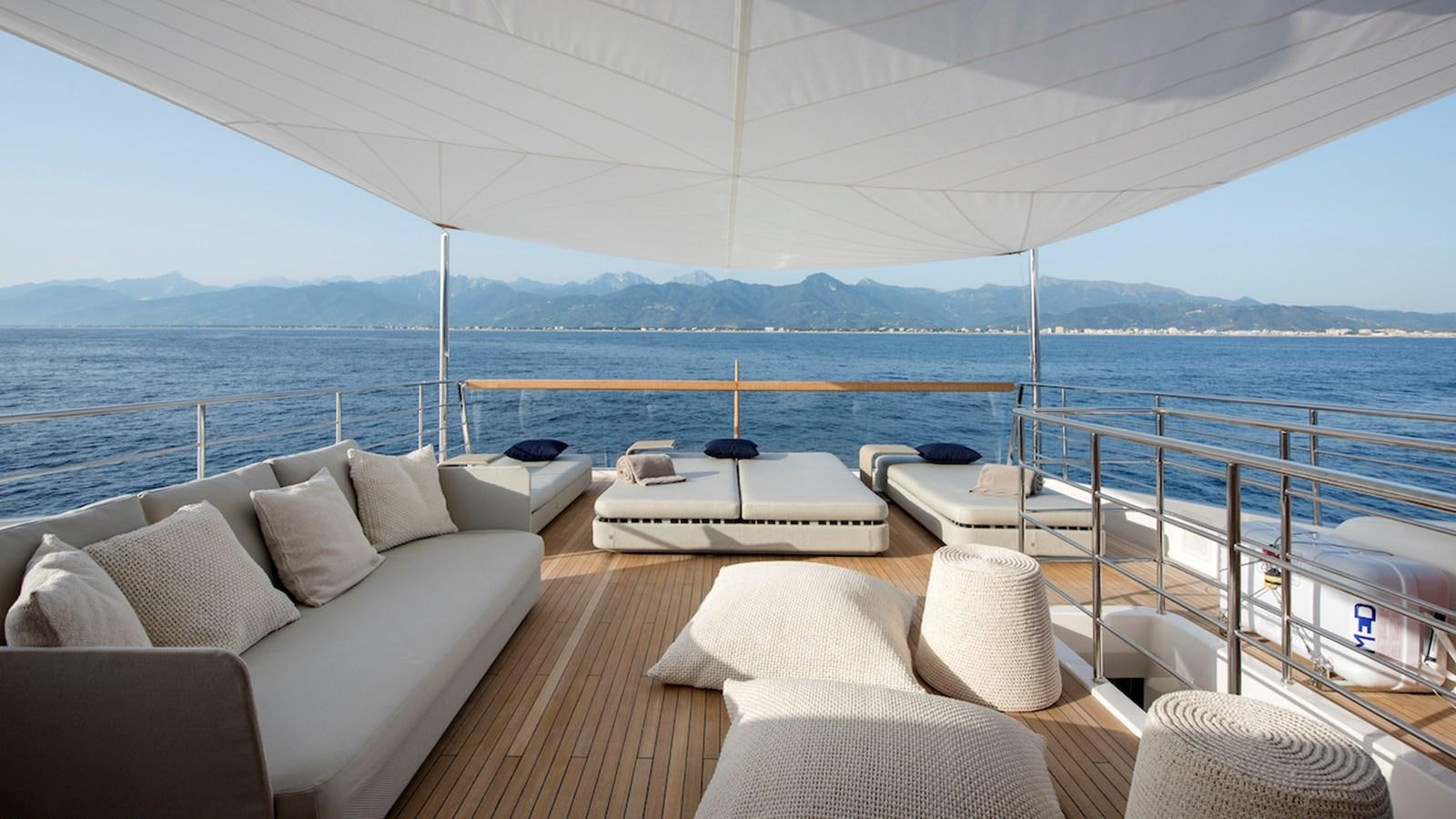 a large boat on a body of water aboard SANLORENZO SL106 Yacht for Sale