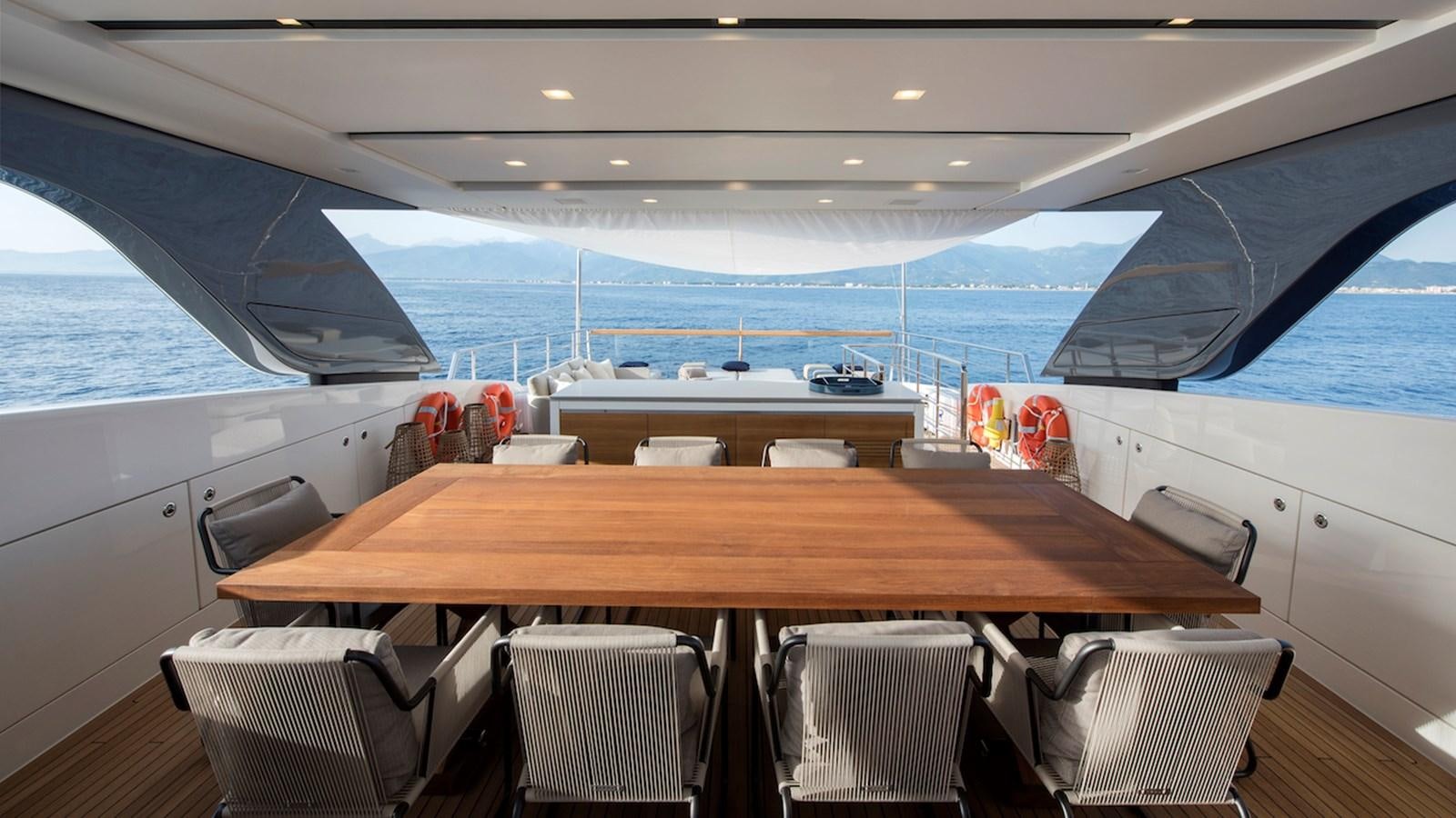 inside of a boat aboard SANLORENZO SL106 Yacht for Sale