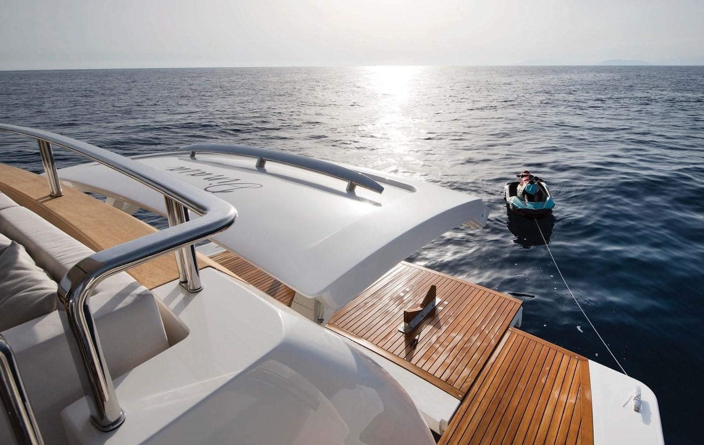 a boat on the water aboard DINAIA Yacht for Charter