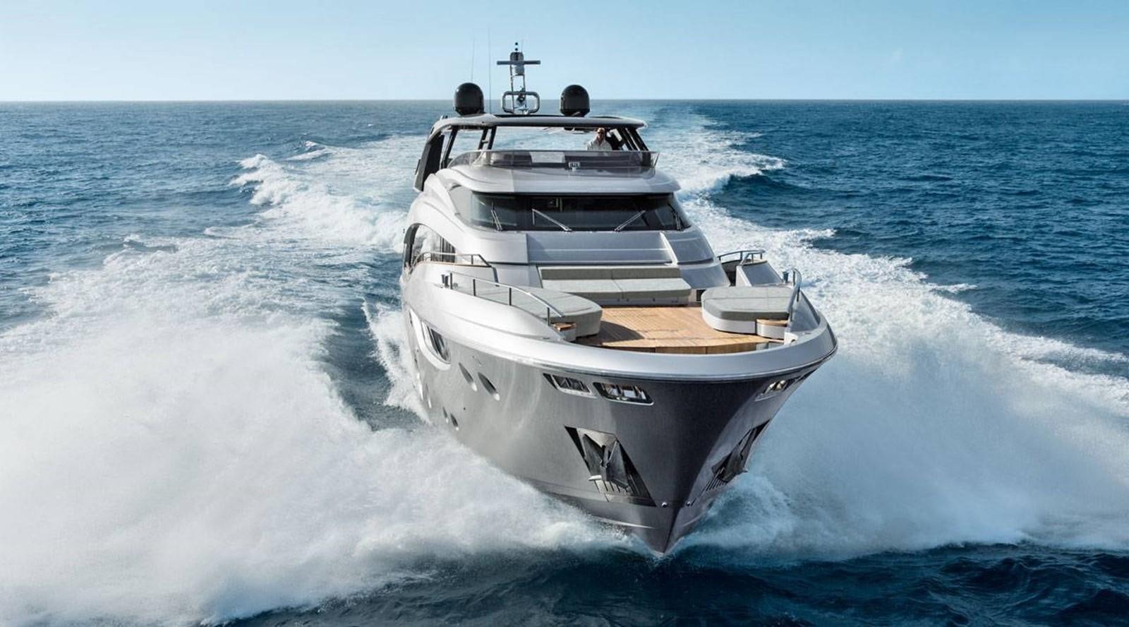 a boat on the water aboard MONTE CARLO YACHTS MCY 105 Yacht for Sale