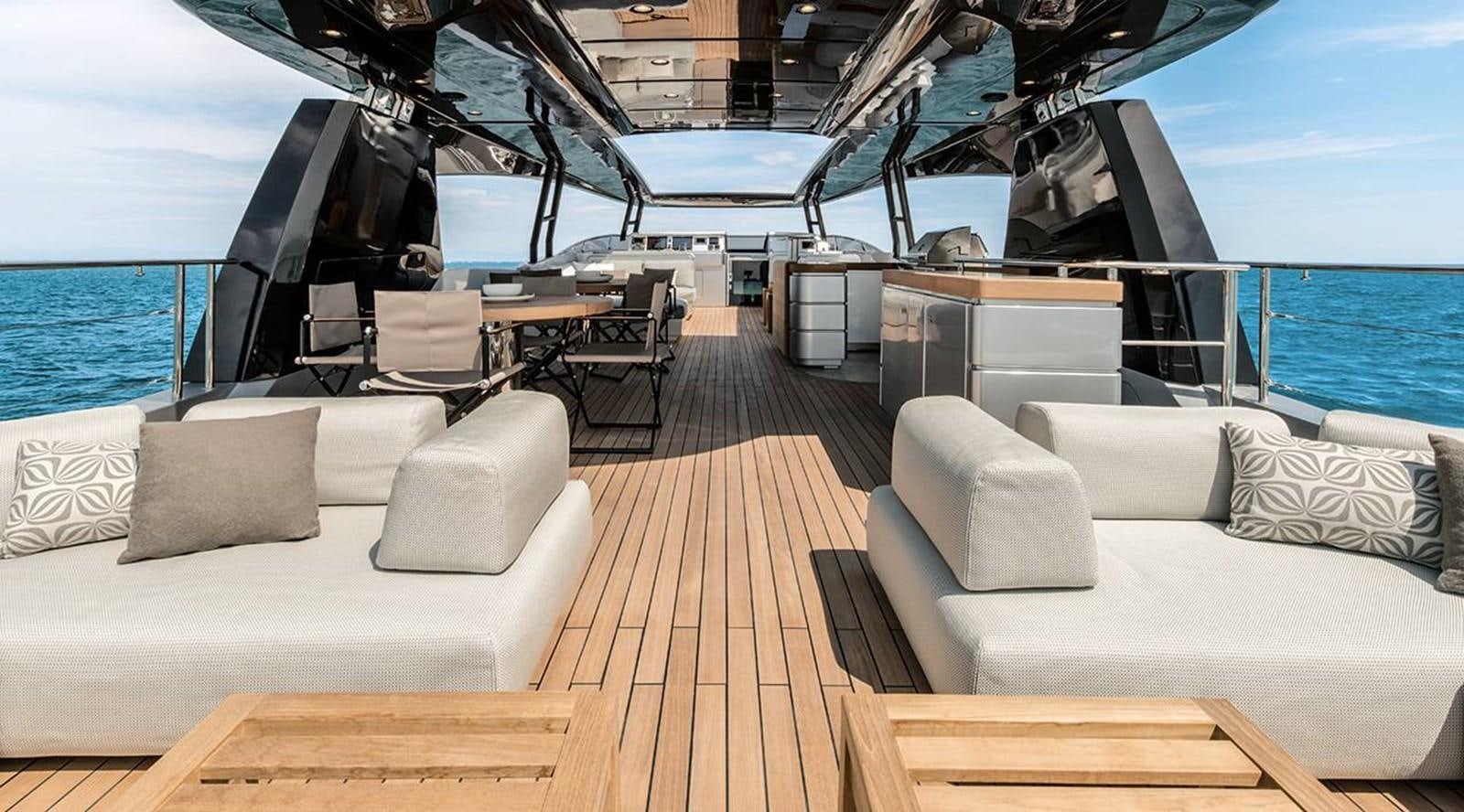 a boat on the water aboard MONTE CARLO YACHTS MCY 105 Yacht for Sale
