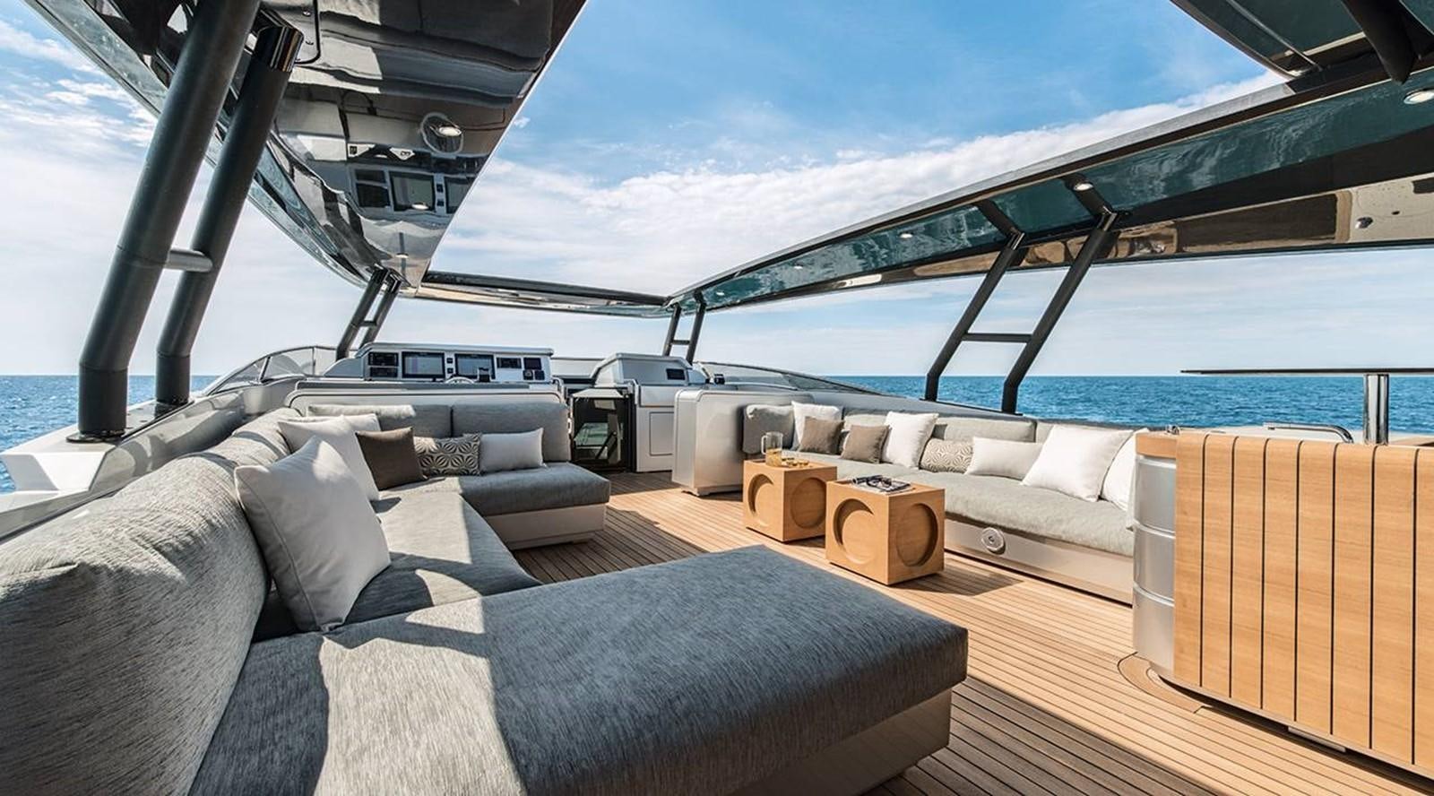 inside of a boat aboard MONTE CARLO YACHTS MCY 105 Yacht for Sale