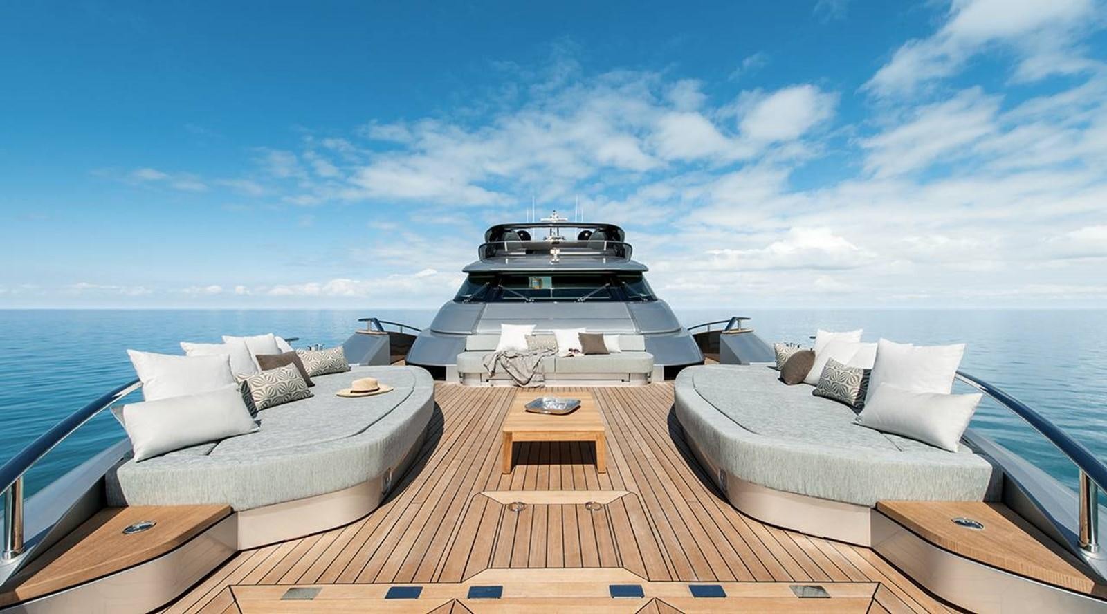 a boat on a boat aboard MONTE CARLO YACHTS MCY 105 Yacht for Sale