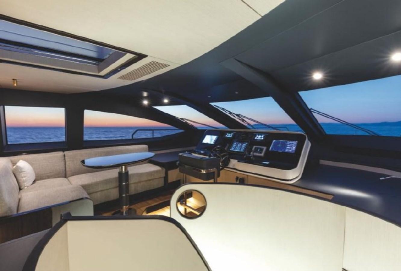 the inside of a vehicle aboard ALBA Yacht for Sale