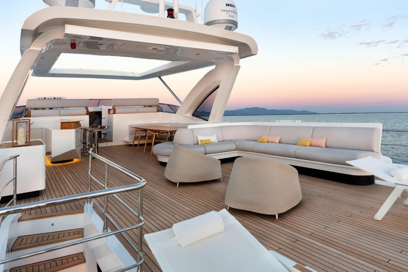 a boat on a deck aboard ALBA Yacht for Sale
