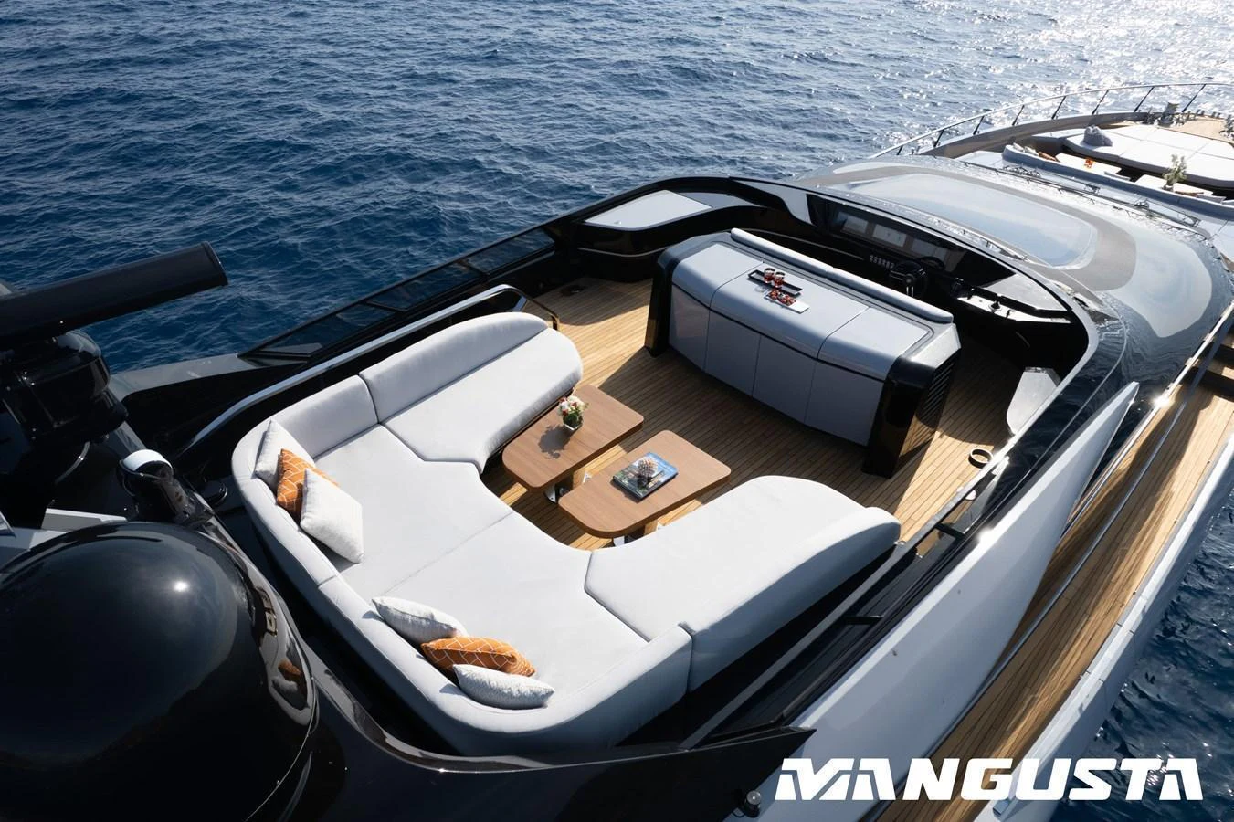 the inside of a boat aboard OFFLINE Yacht for Charter