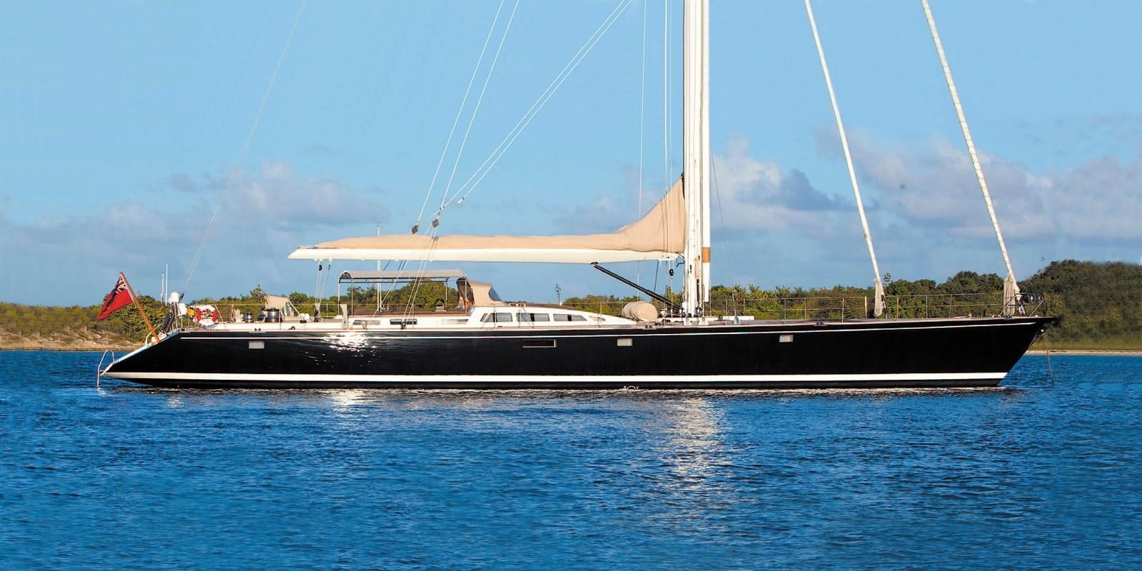 a large boat on the water aboard ASAHI Yacht for Sale