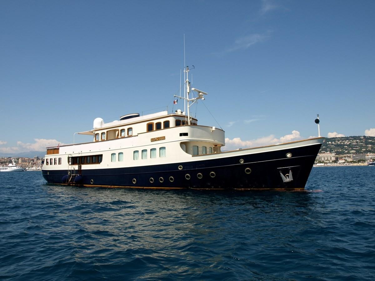 a boat in the water aboard LADY MAY OF GLANDORE Yacht for Sale