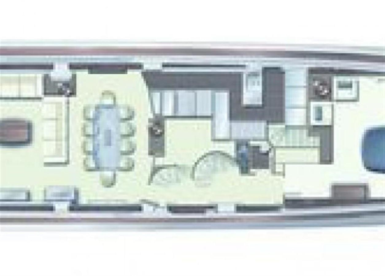 a building with a large window aboard VIVERE Yacht for Sale