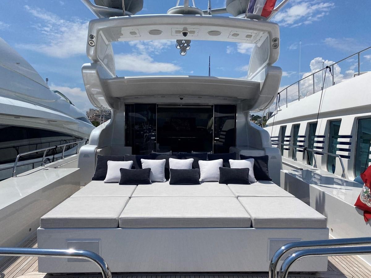 the inside of a space shuttle aboard JADE Yacht for Sale