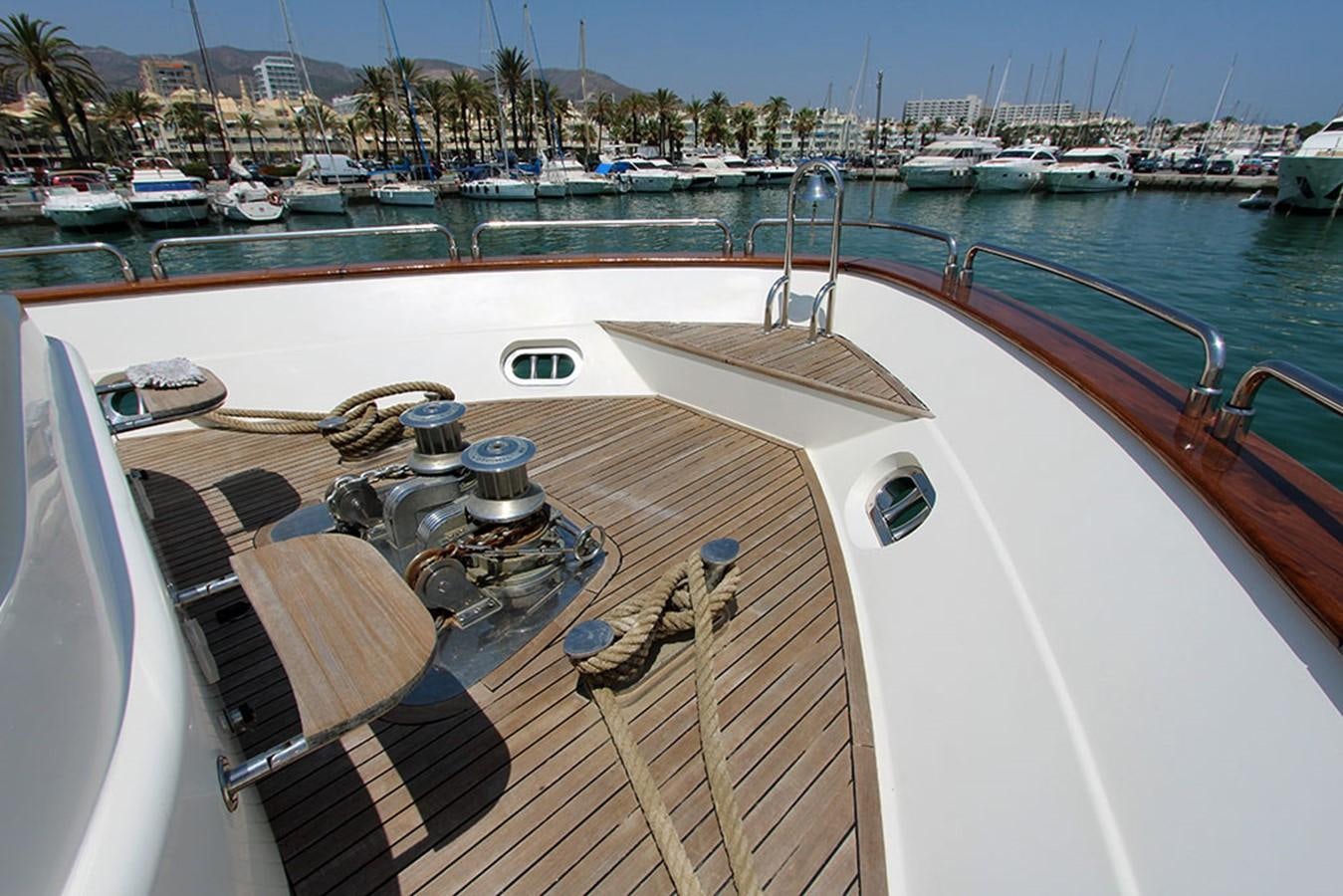 a deck with many boats aboard MARIA JOSE Yacht for Sale